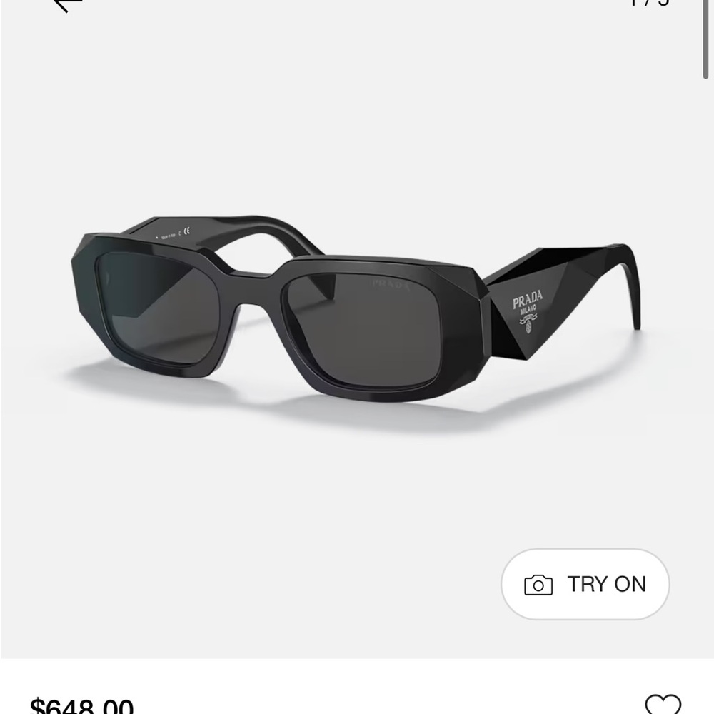 Black prada PR 17WS sunglasses